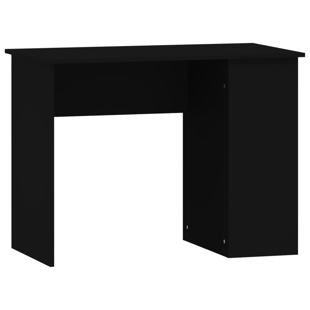 Desk Black 100x55x75 cm Engineered Wood