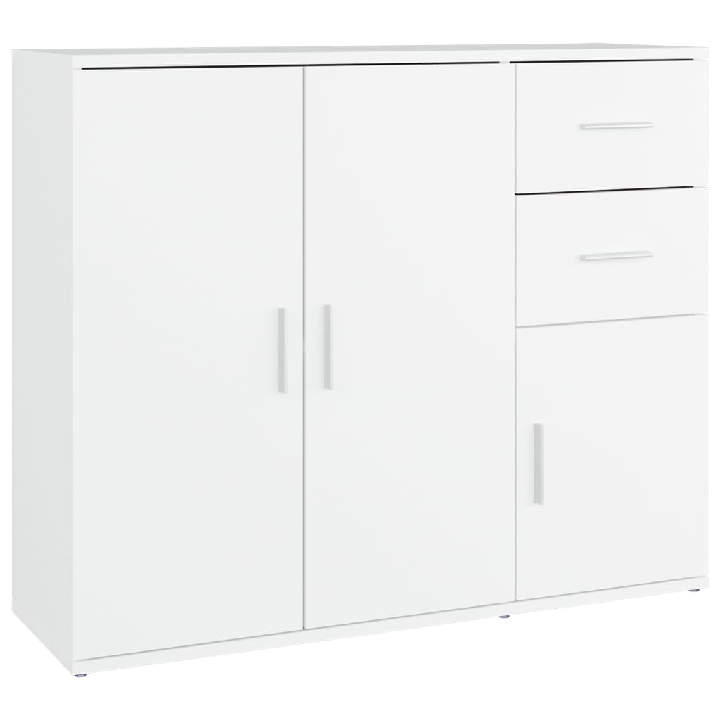 Sideboard White 91x29.5x75 cm Engineered Wood