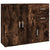 Sideboard Smoked Oak 91x29.5x75 cm Engineered Wood