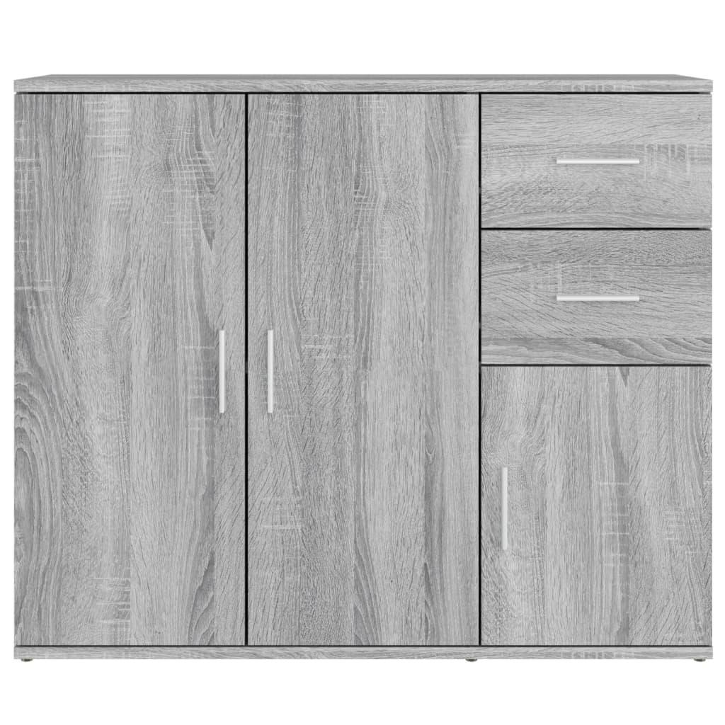 Sideboard Grey Sonoma 91x29.5x75 cm Engineered Wood