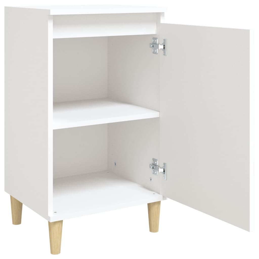 Bedside Cabinets 2 pcs White 40x35x70 cm Engineered Wood