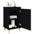 Bedside Cabinet Black 40x35x70 cm Engineered Wood