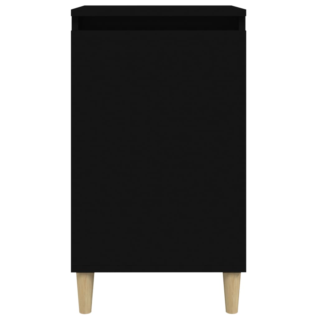 Bedside Cabinets 2 pcs Black 40x35x70 cm Engineered Wood