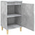 Bedside Cabinet Concrete Grey 40x35x70 cm Engineered Wood