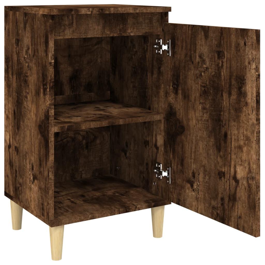 Bedside Cabinets 2 pcs Smoked Oak 40x35x70 cm Engineered Wood