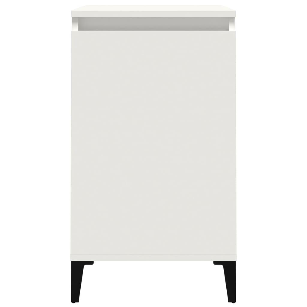 Bedside Cabinet White 40x35x70 cm Engineered Wood