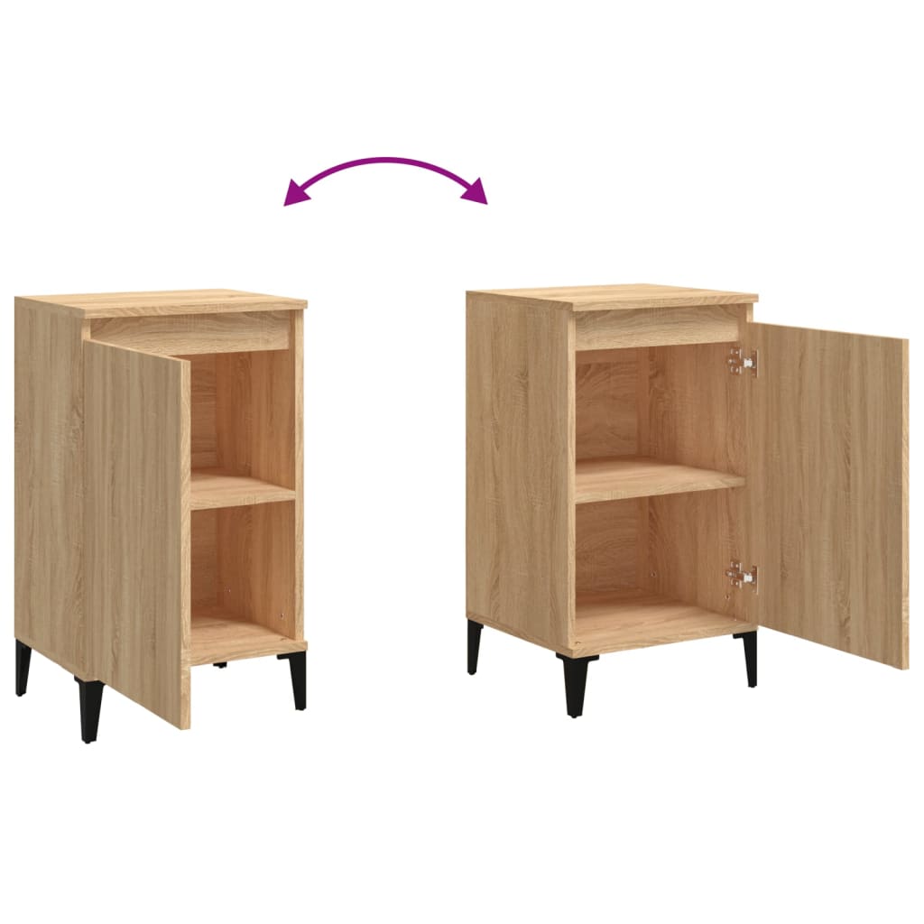 Bedside Cabinets 2 pcs Sonoma Oak 40x35x70 cm Engineered Wood