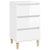 Bedside Cabinet High Gloss White 40x35x70 cm Engineered Wood