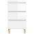 Bedside Cabinet High Gloss White 40x35x70 cm Engineered Wood