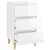 Bedside Cabinet High Gloss White 40x35x70 cm Engineered Wood