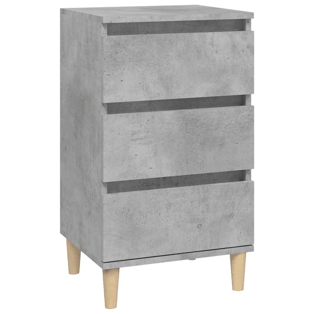 Bedside Cabinet Concrete Grey 40x35x70 cm Engineered Wood