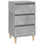 Bedside Cabinet Concrete Grey 40x35x70 cm Engineered Wood