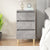 Bedside Cabinet Concrete Grey 40x35x70 cm Engineered Wood