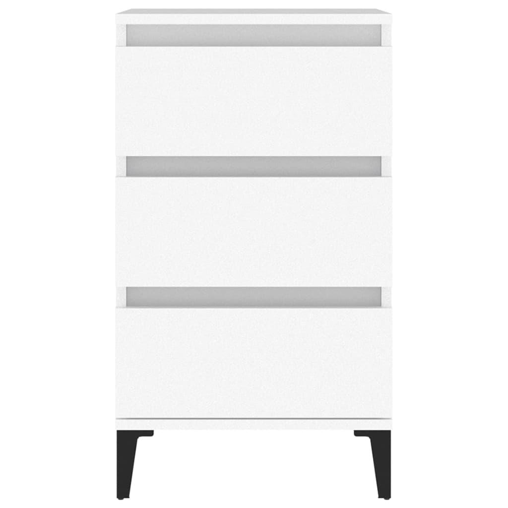 Bedside Cabinet White 40x35x70 cm Engineered Wood