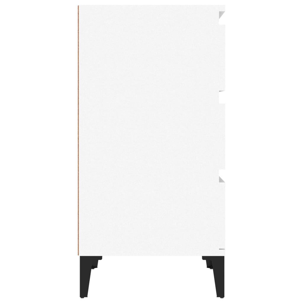 Bedside Cabinet White 40x35x70 cm Engineered Wood