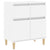 Sideboard High Gloss White 60x35x70 cm Engineered Wood