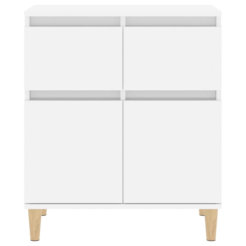 Sideboard High Gloss White 60x35x70 cm Engineered Wood