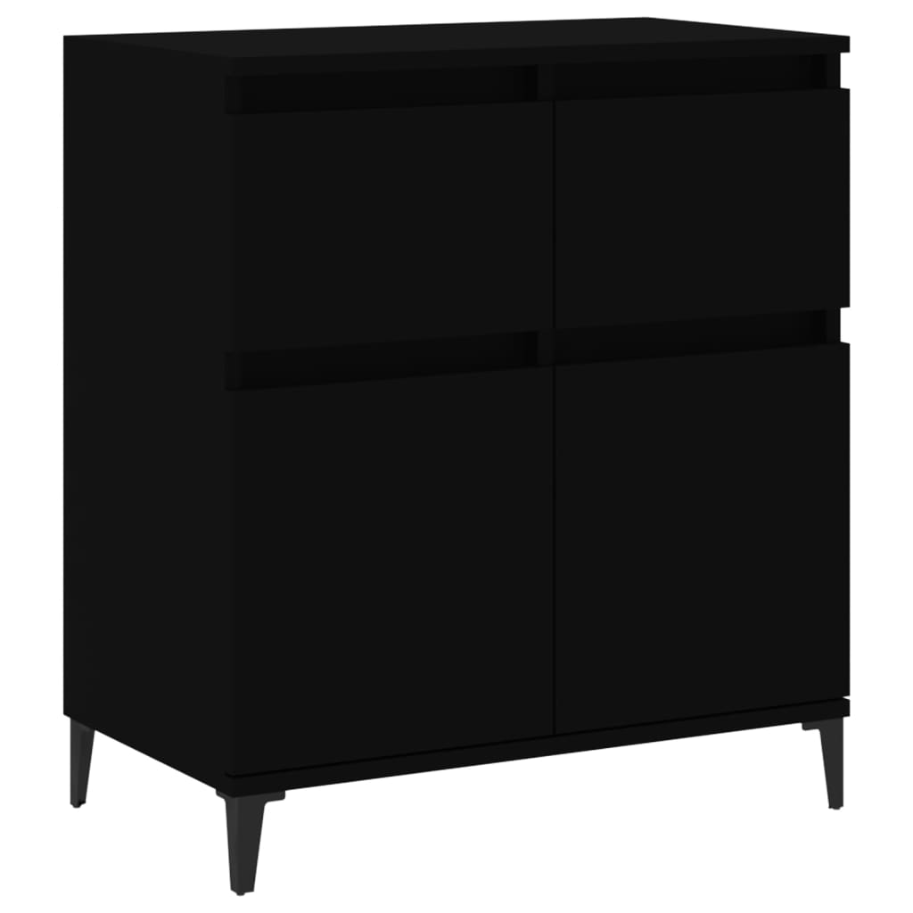 Sideboard Black 60x35x70 cm Engineered Wood