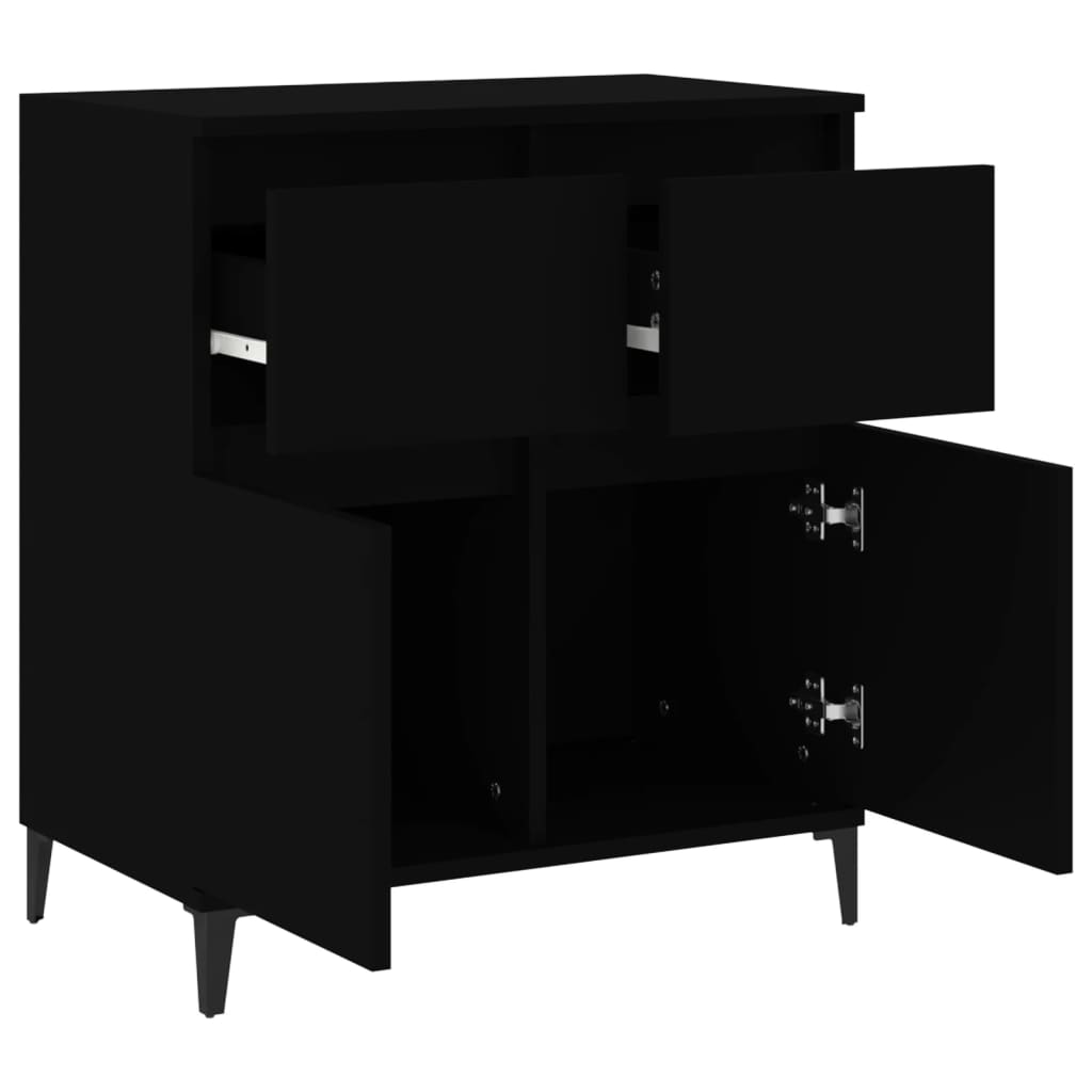 Sideboard Black 60x35x70 cm Engineered Wood