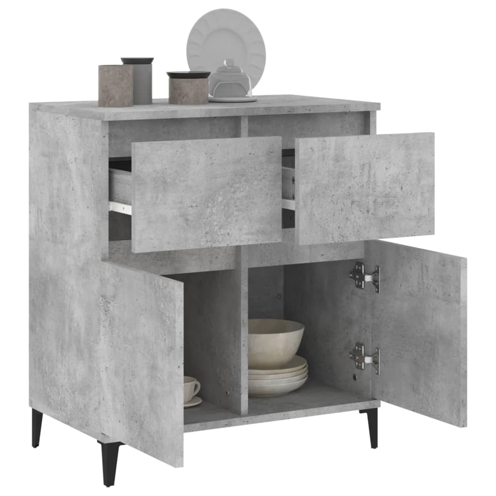 Sideboard Concrete Grey 60x35x70 cm Engineered Wood