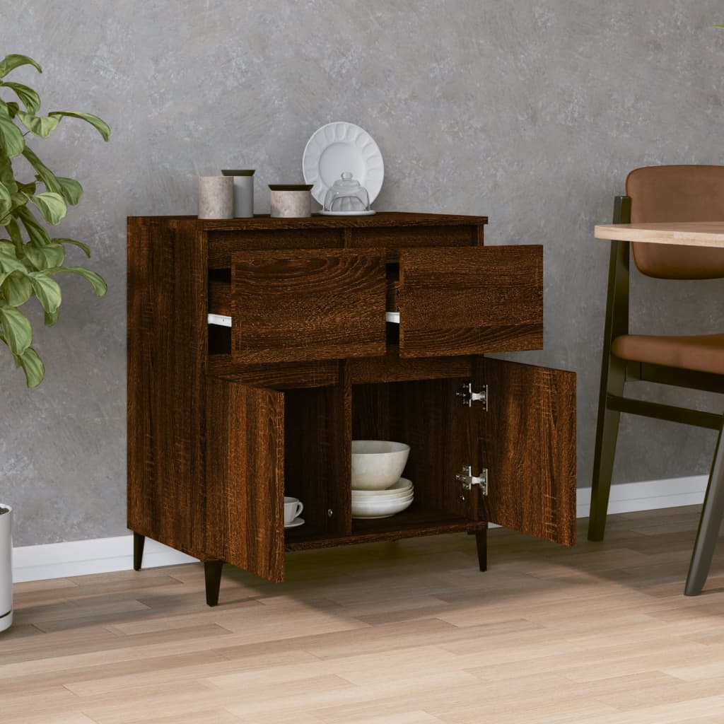 Sideboard Brown Oak 60x35x70 cm Engineered Wood