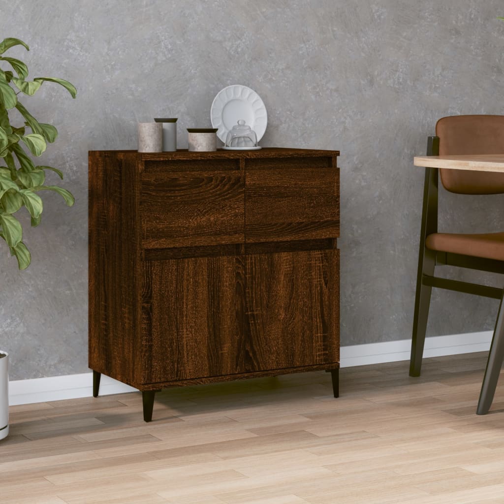 Sideboard Brown Oak 60x35x70 cm Engineered Wood