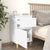 Bedside Cabinet White 40x35x70 cm