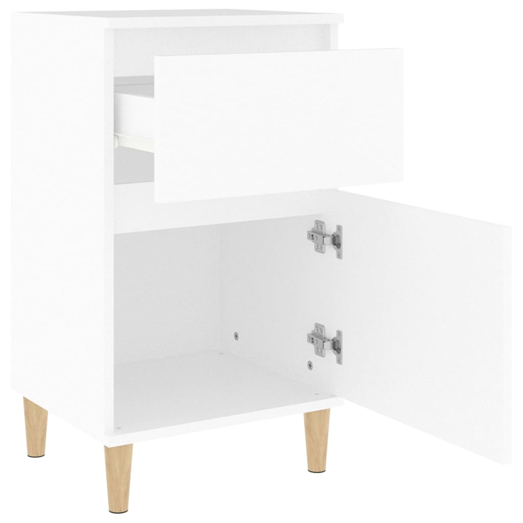 Bedside Cabinets 2 pcs White 40x35x70 cm