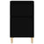 Bedside Cabinet Black 40x35x70 cm