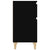 Bedside Cabinet Black 40x35x70 cm