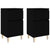 Bedside Cabinets 2 pcs Black 40x35x70 cm