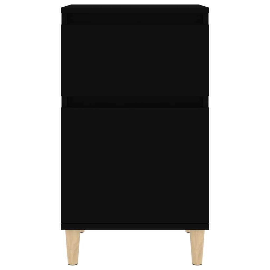 Bedside Cabinets 2 pcs Black 40x35x70 cm