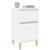 Bedside Cabinet High Gloss White 40x35x70 cm