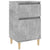 Bedside Cabinet Concrete Grey 40x35x70 cm