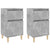 Bedside Cabinets 2 pcs Concrete Grey 40x35x70 cm