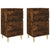 Bedside Cabinets 2 pcs Smoked Oak 40x35x70 cm