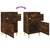 Bedside Cabinets 2 pcs Smoked Oak 40x35x70 cm