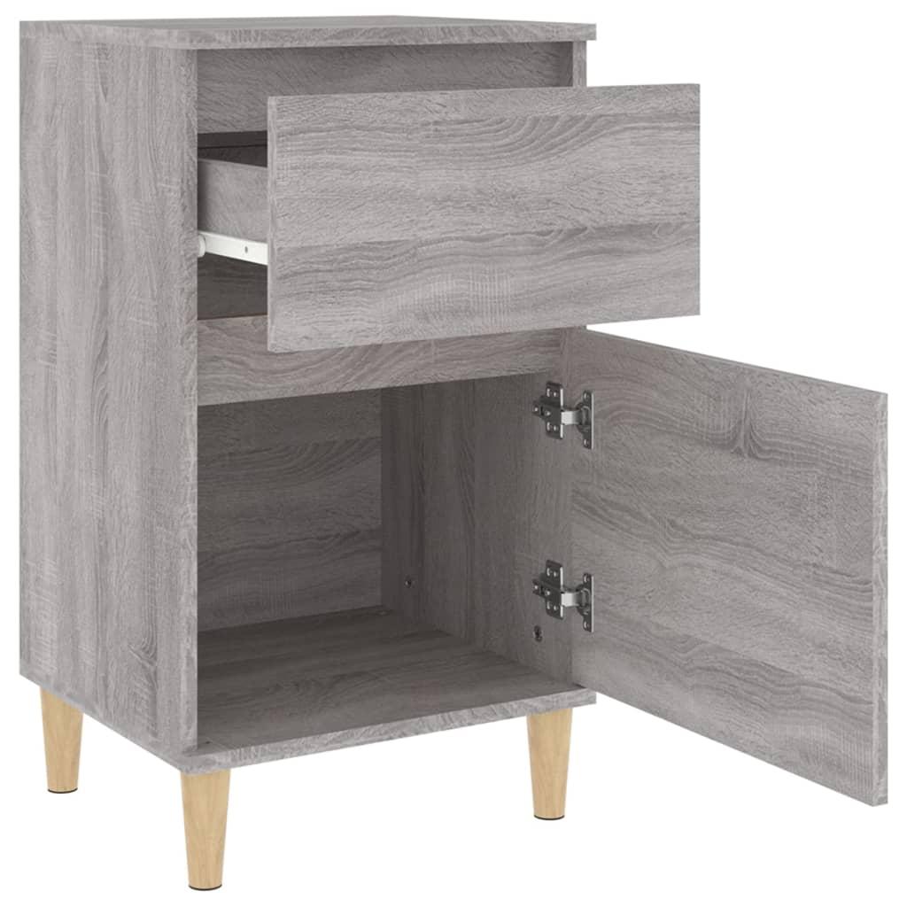 Bedside Cabinets 2 pcs Grey Sonoma 40x35x70 cm