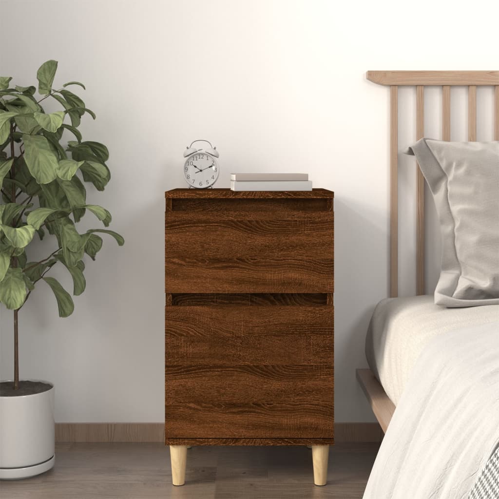 Bedside Cabinet Brown Oak 40x35x70 cm