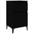 Bedside Cabinet Black 40x35x70 cm