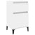 Bedside Cabinet High Gloss White 40x35x70 cm