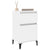 Bedside Cabinet High Gloss White 40x35x70 cm