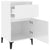 Bedside Cabinet High Gloss White 40x35x70 cm