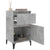 Bedside Cabinet Concrete Grey 40x35x70 cm