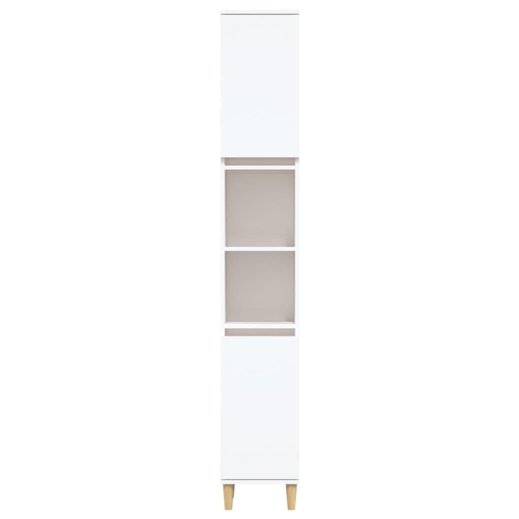 Bathroom Cabinet White 30x30x190 cm Engineered Wood
