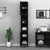 Bathroom Cabinet Black 30x30x190 cm Engineered Wood