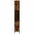 Bathroom Cabinet Smoked Oak 30x30x190 cm Engineered Wood