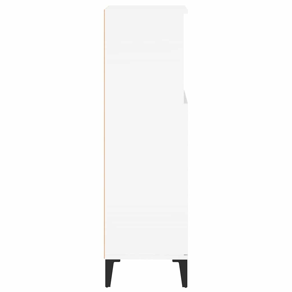 Bathroom Cabinet White 30x30x100 cm Engineered Wood