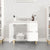 Bathroom Cabinet High Gloss White 65x33x60 cm Engineered Wood