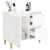 Bathroom Cabinet High Gloss White 65x33x60 cm Engineered Wood